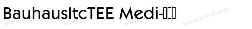 BauhausItcTEE Medi字体转换
